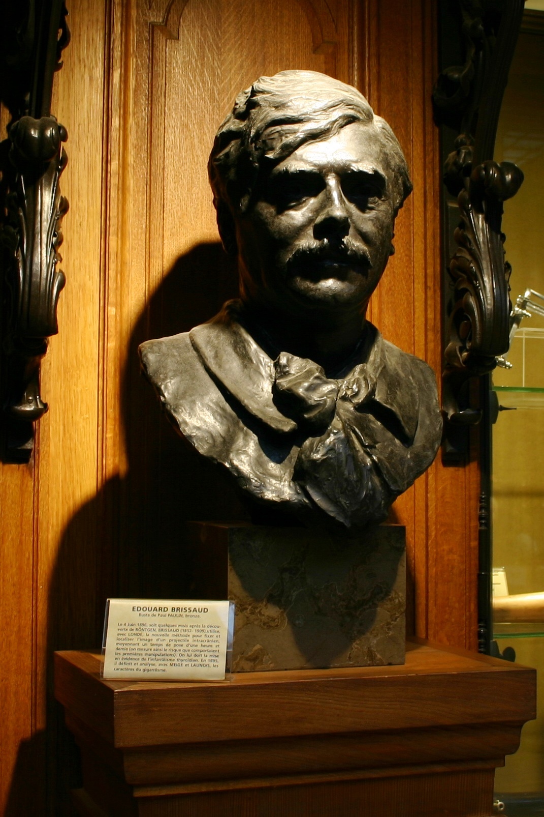 Édouard Brissaud's bust, Musée d'Histoire de la Médecine, Paris - 02.JPG